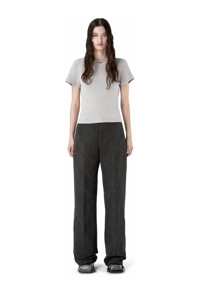 RELAXED TAILORED TROUSERS GRIGIO