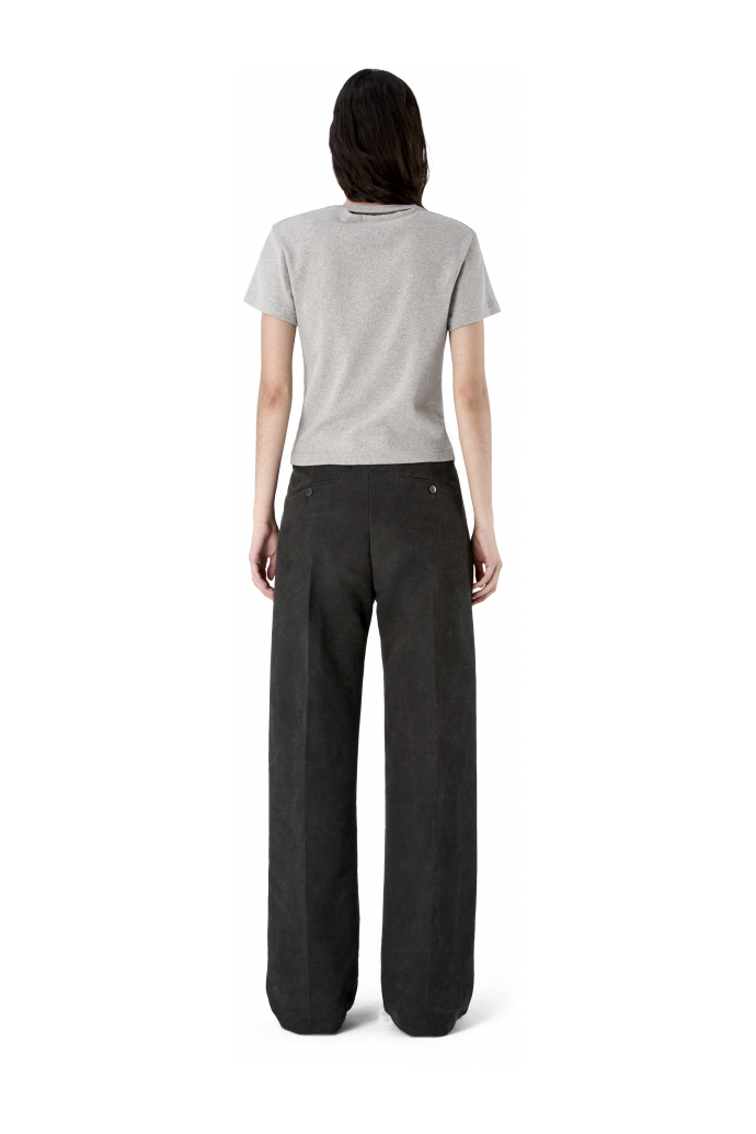 RELAXED TAILORED TROUSERS GRIGIO