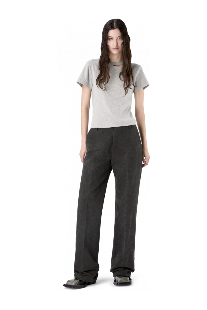 RELAXED TAILORED TROUSERS GRIGIO