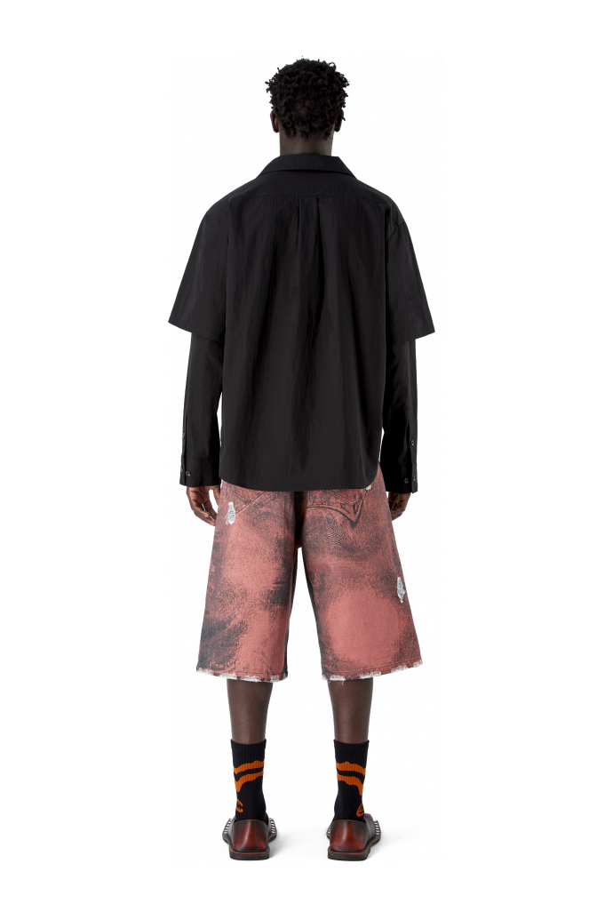 LAYERED HYBRID SHIRT BLACK