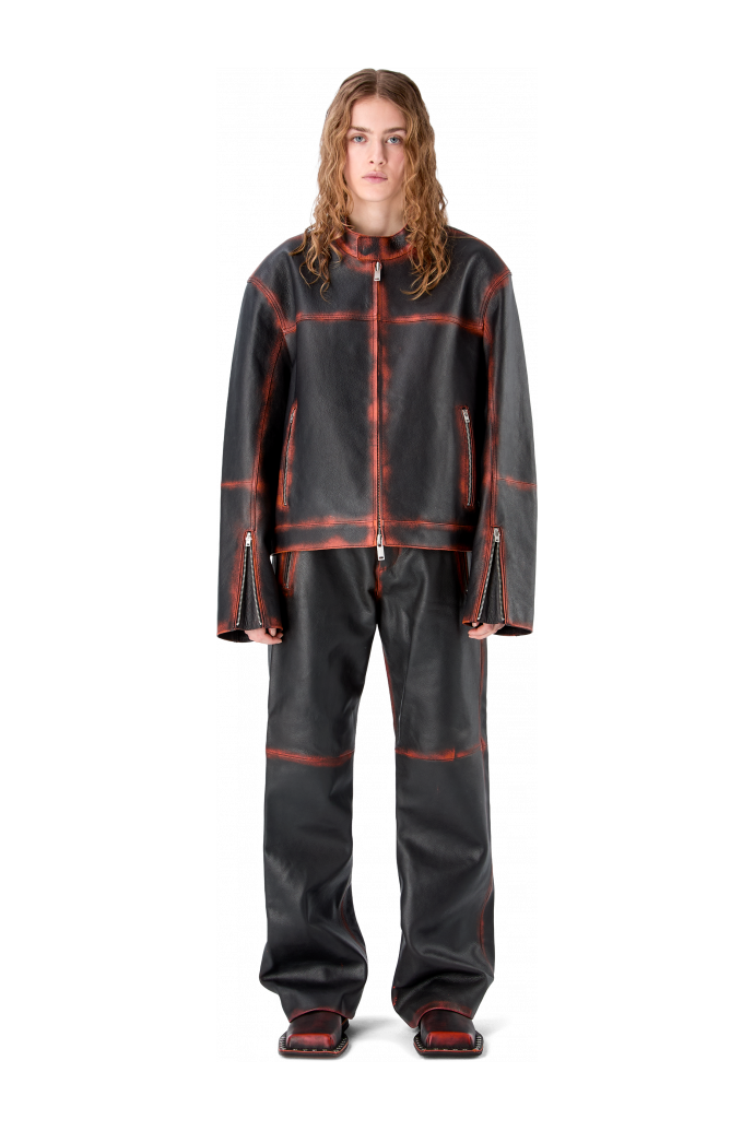 LEATHER MOTO JACKET BLACK