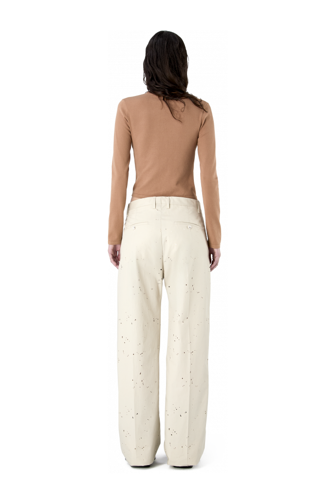 SLIM KNIT CARDIGAN BEIGE