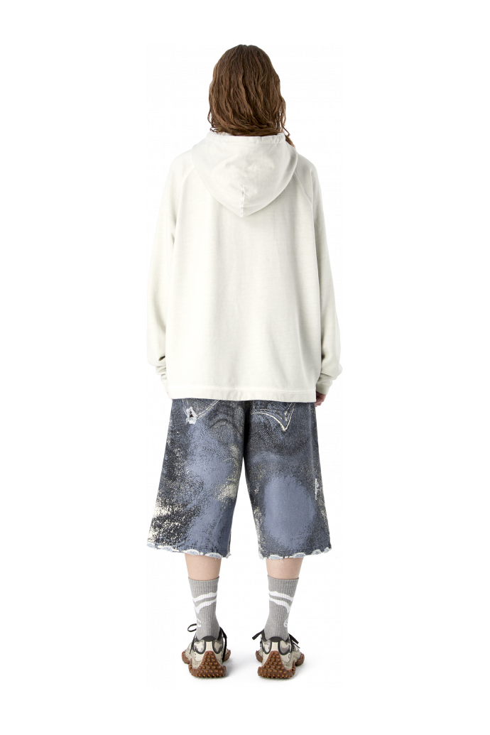 LOGO BOXY HOODIE LICHTGRIJS