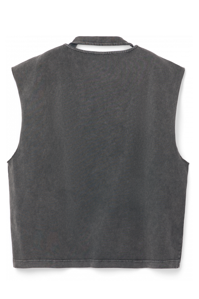 ARTWORK SLEEVELESS TANK TOP SCHWARZ-INDIGO
