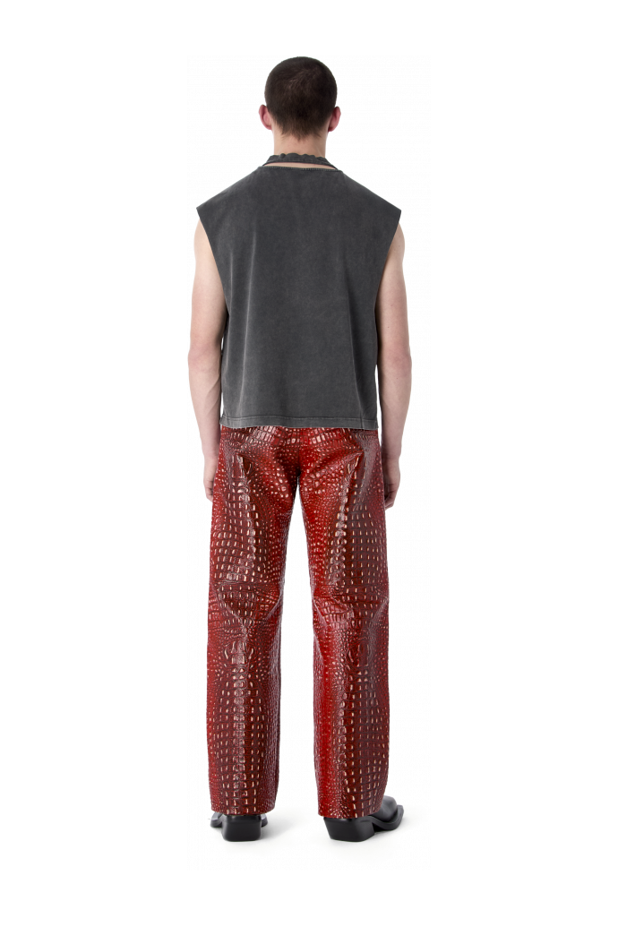 ARTWORK SLEEVELESS TANK TOP Schwarz-Grau