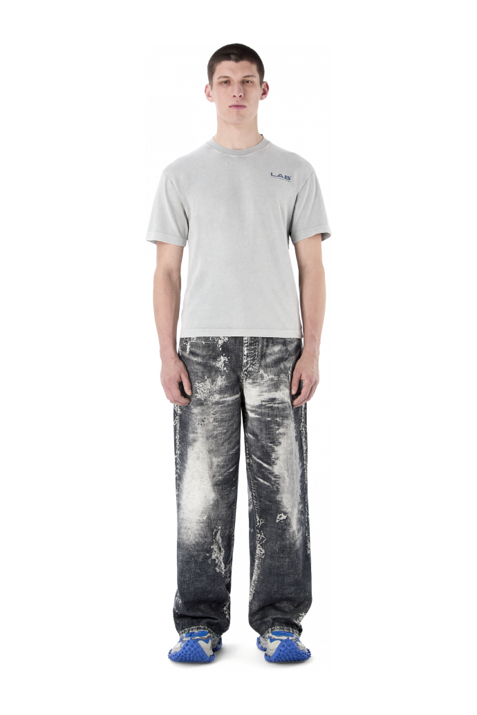 ARTWORK SLEEVELESS TANK TOP Grau-Indigo