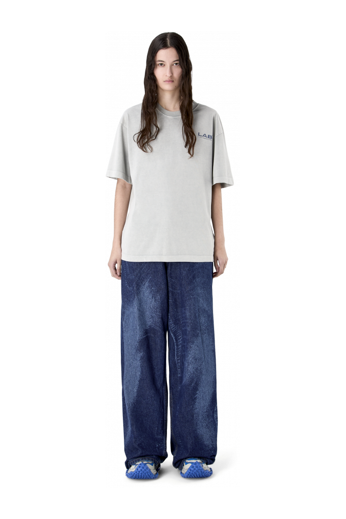 ARTWORK SLEEVELESS TANK TOP Gray-INDIGO