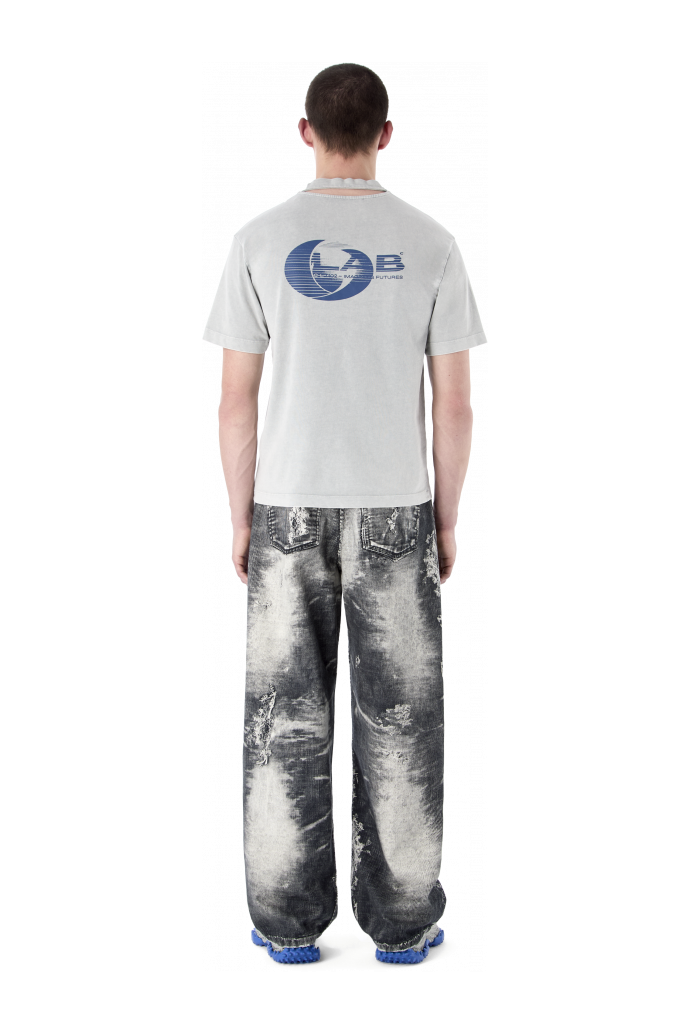 ARTWORK SLEEVELESS TANK TOP Grau-Indigo