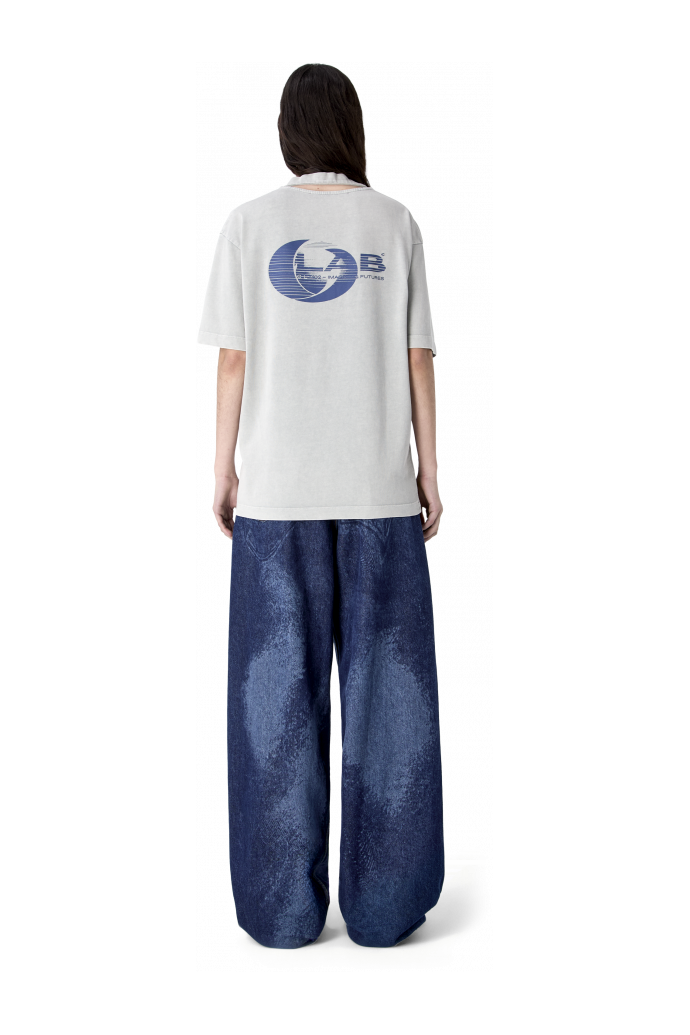 ARTWORK SLEEVELESS TANK TOP Gray-INDIGO