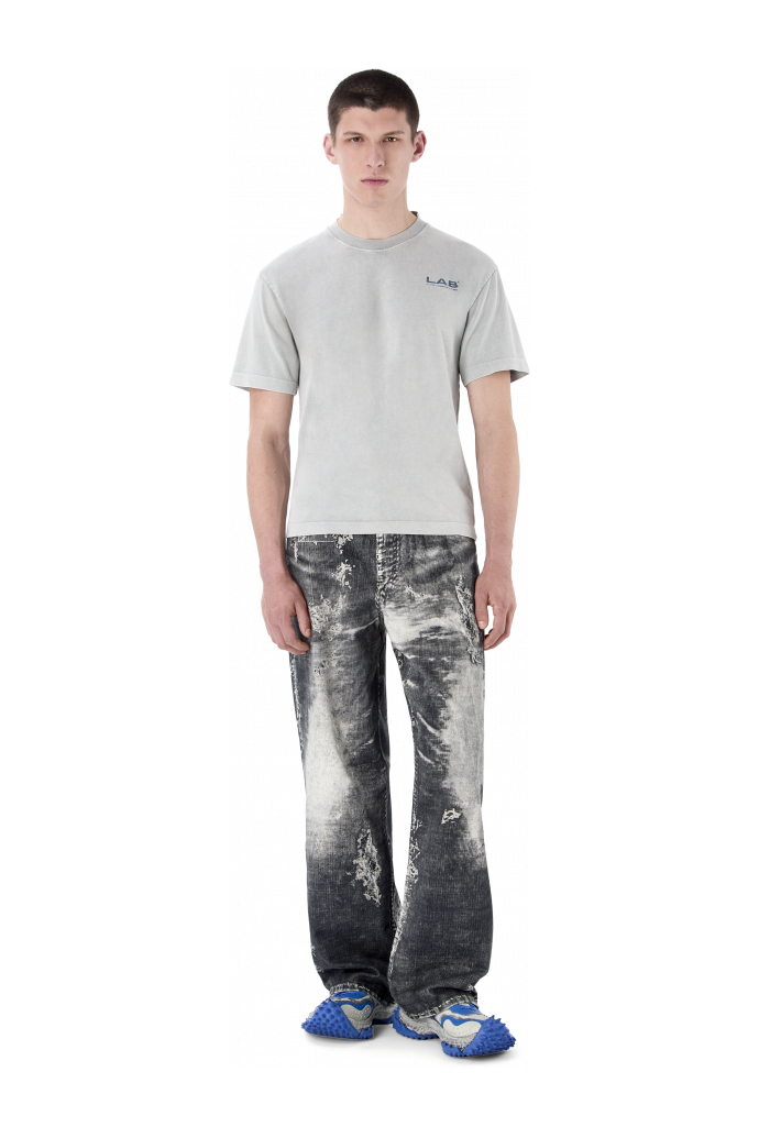 ARTWORK SLEEVELESS TANK TOP Grau-Indigo