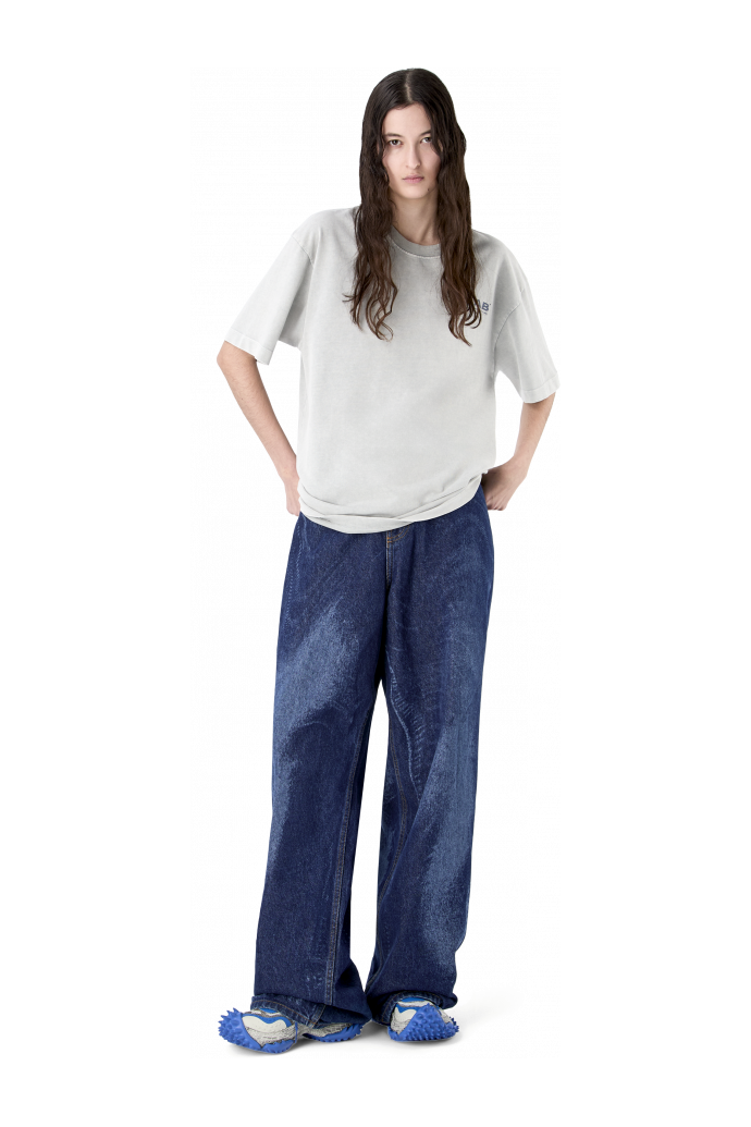 ARTWORK SLEEVELESS TANK TOP Gray-INDIGO