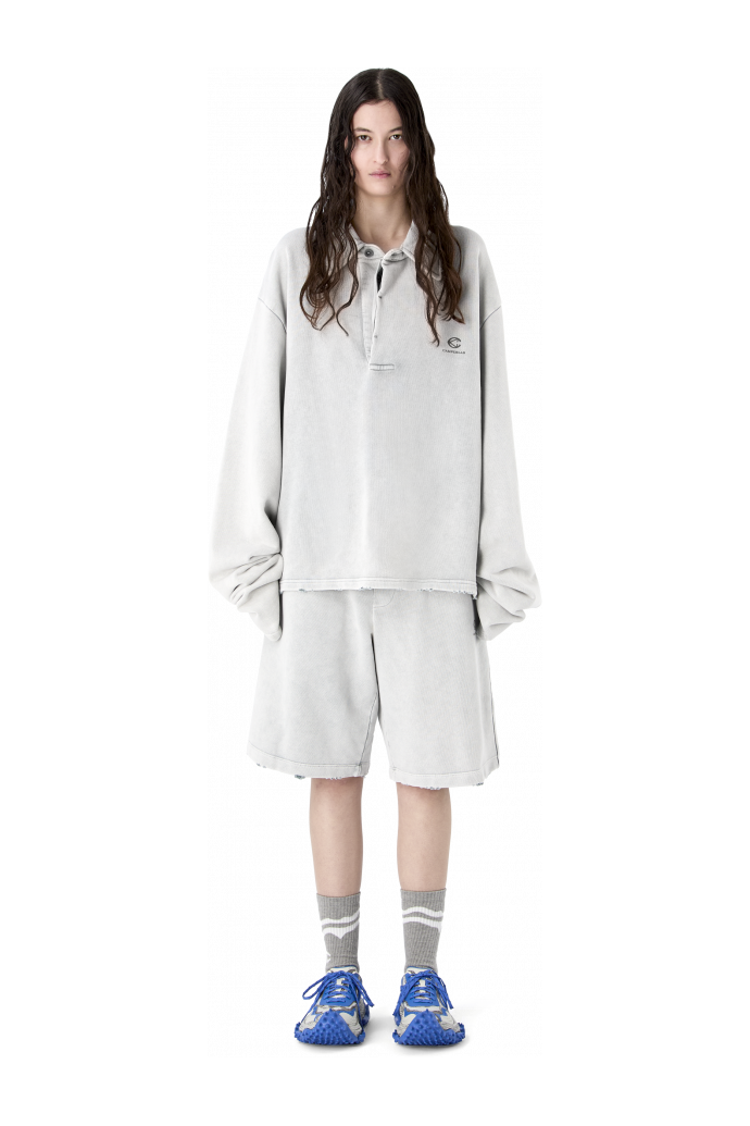 LOGO POLO SWEATSHIRT LIGHT Gray