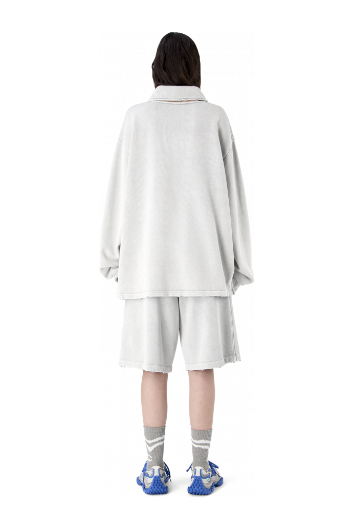 LOGO POLO SWEATSHIRT LIGHT Gray