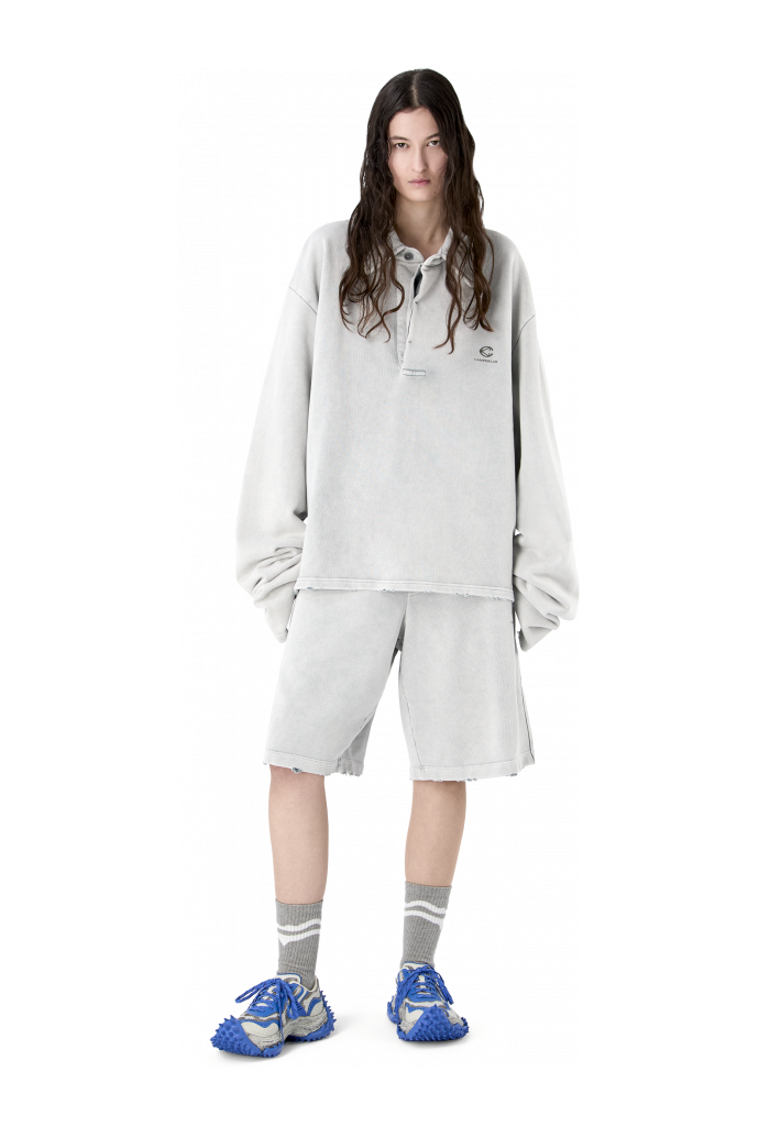 LOGO POLO SWEATSHIRT LIGHT Gray