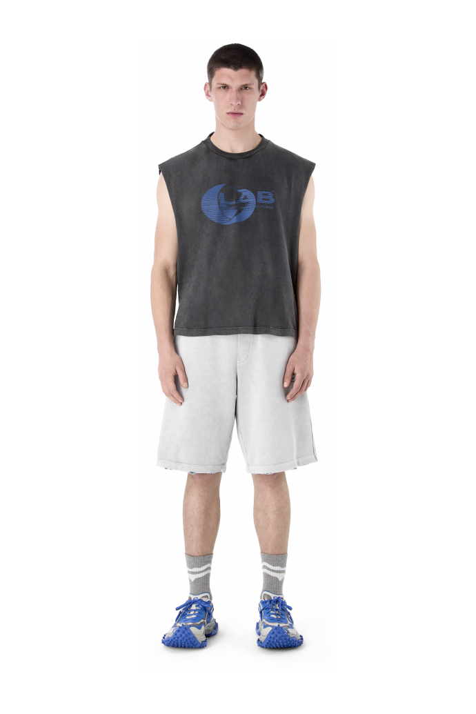 LOGO POLO SWEATSHORTS Hellgrau