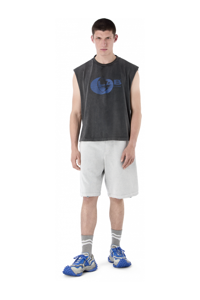 LOGO POLO SWEATSHORTS Hellgrau