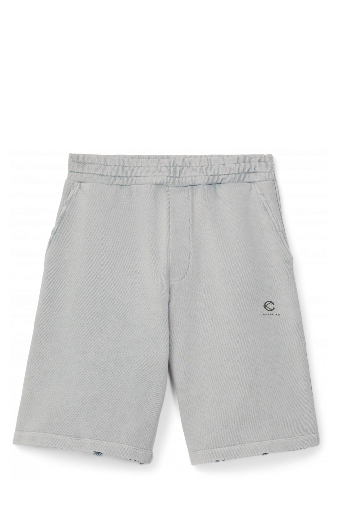 LOGO POLO SWEATSHORTS Hellgrau