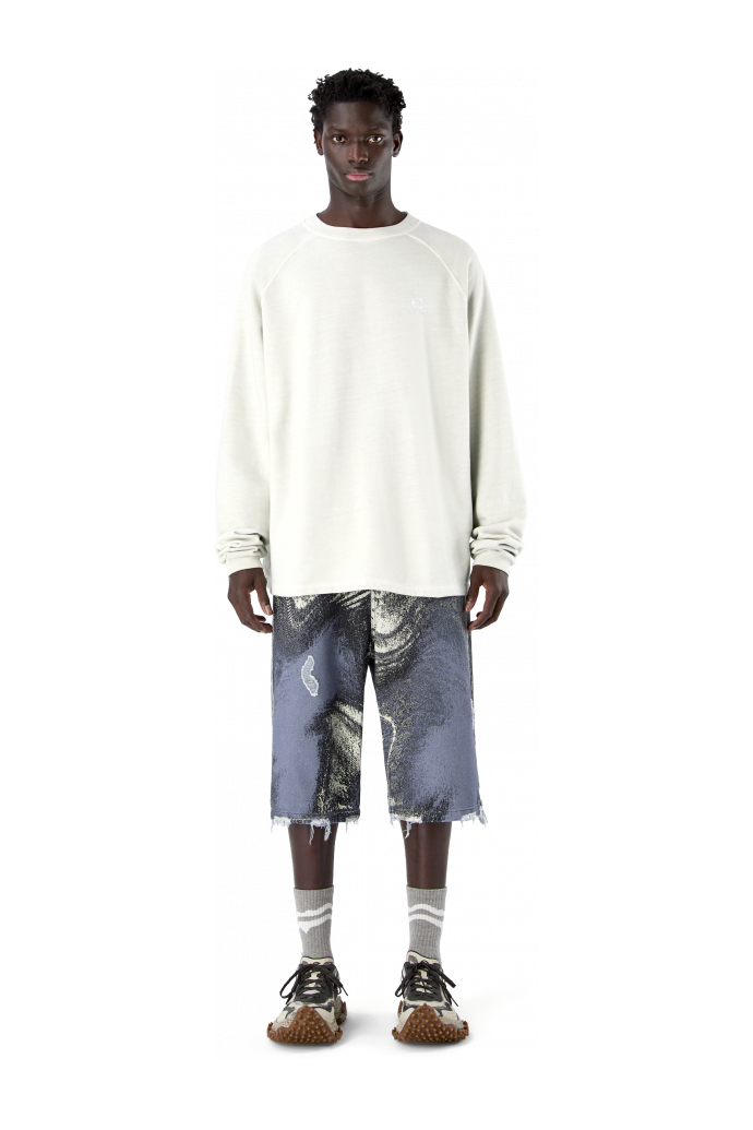 LOGO BOXY CREWNECK Gris claro