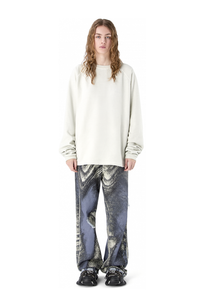 LOGO BOXY CREWNECK LICHTGRIJS