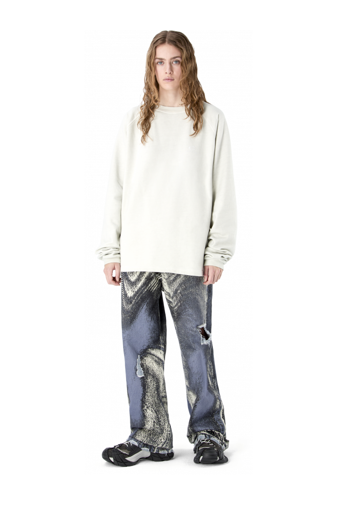 LOGO BOXY CREWNECK LICHTGRIJS