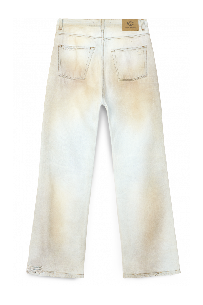 WASHED FLARED JEANS OFF-WHITE
