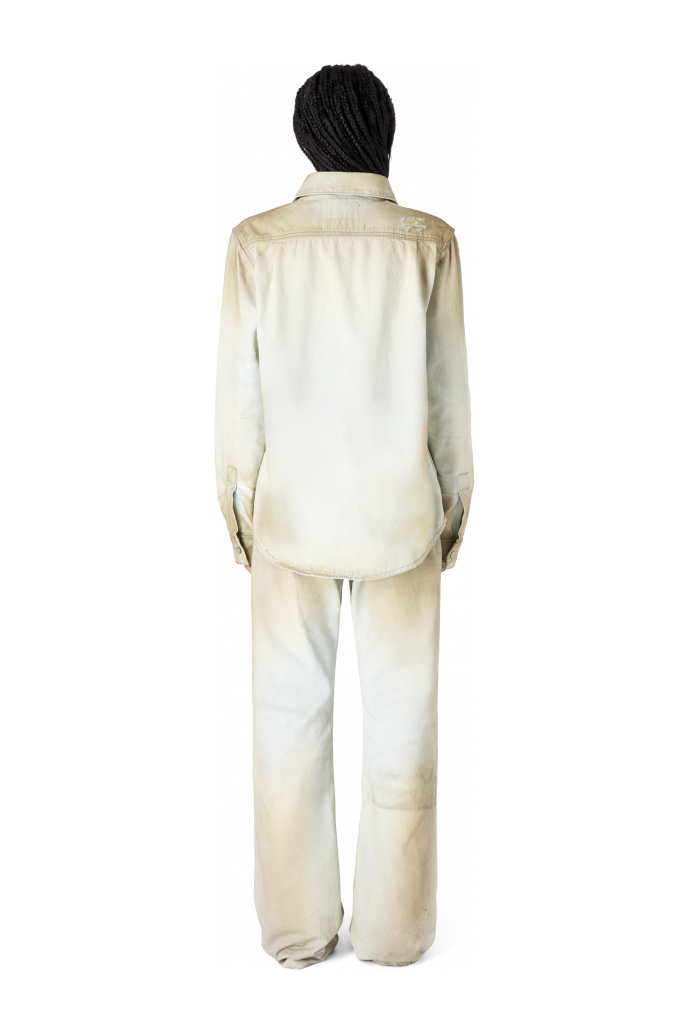 WASHED DENIM SHIRT BLANC TRENCAT