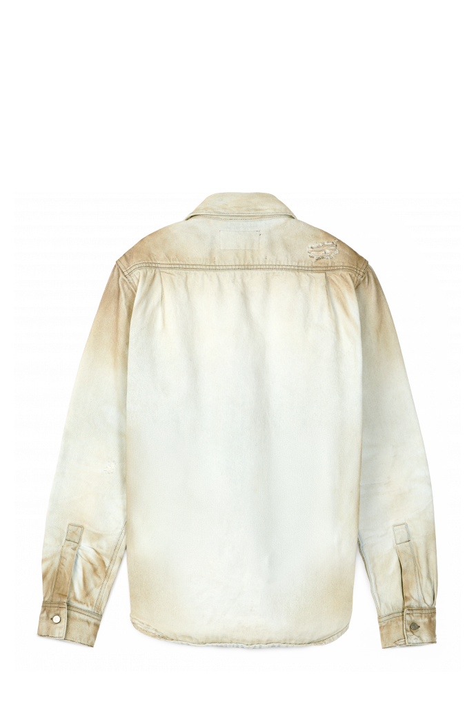WASHED DENIM SHIRT OFF-WHITE