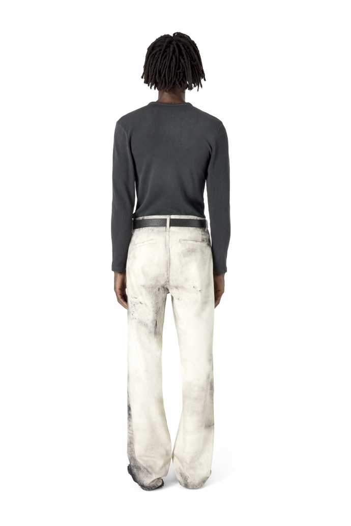 RIBBED LONG SLEEVE TOP NOIR