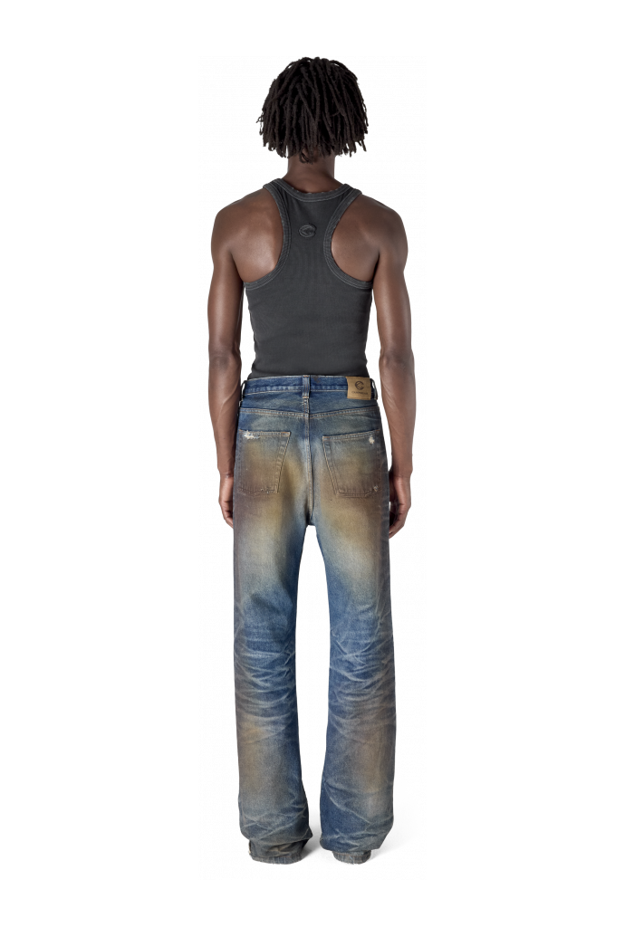 RIBBED TANK TOP ΜΑΥΡΟ