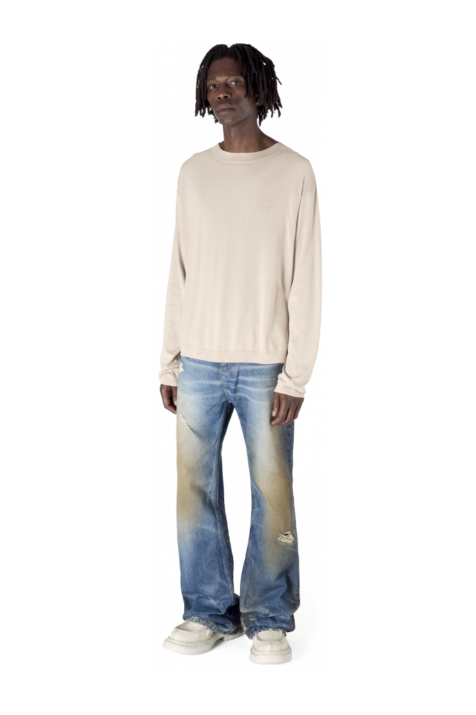 LIGHT KNIT CREWNECK LIGHT GREY