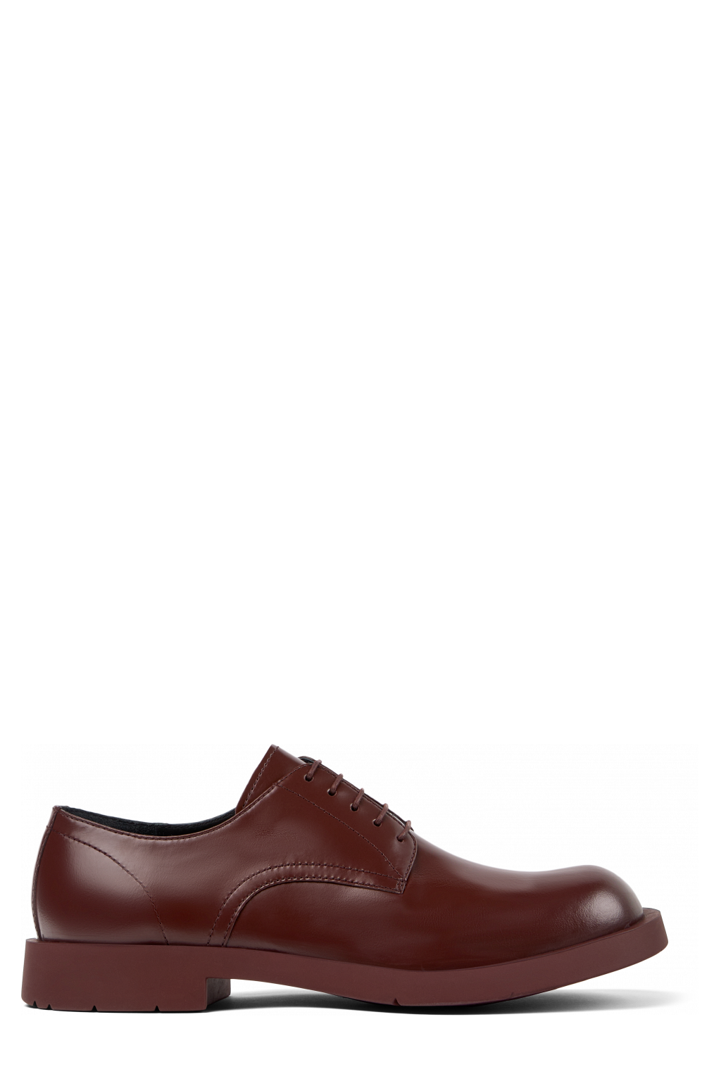 Side view of MIL 1978 Burgundy Leather Shoes