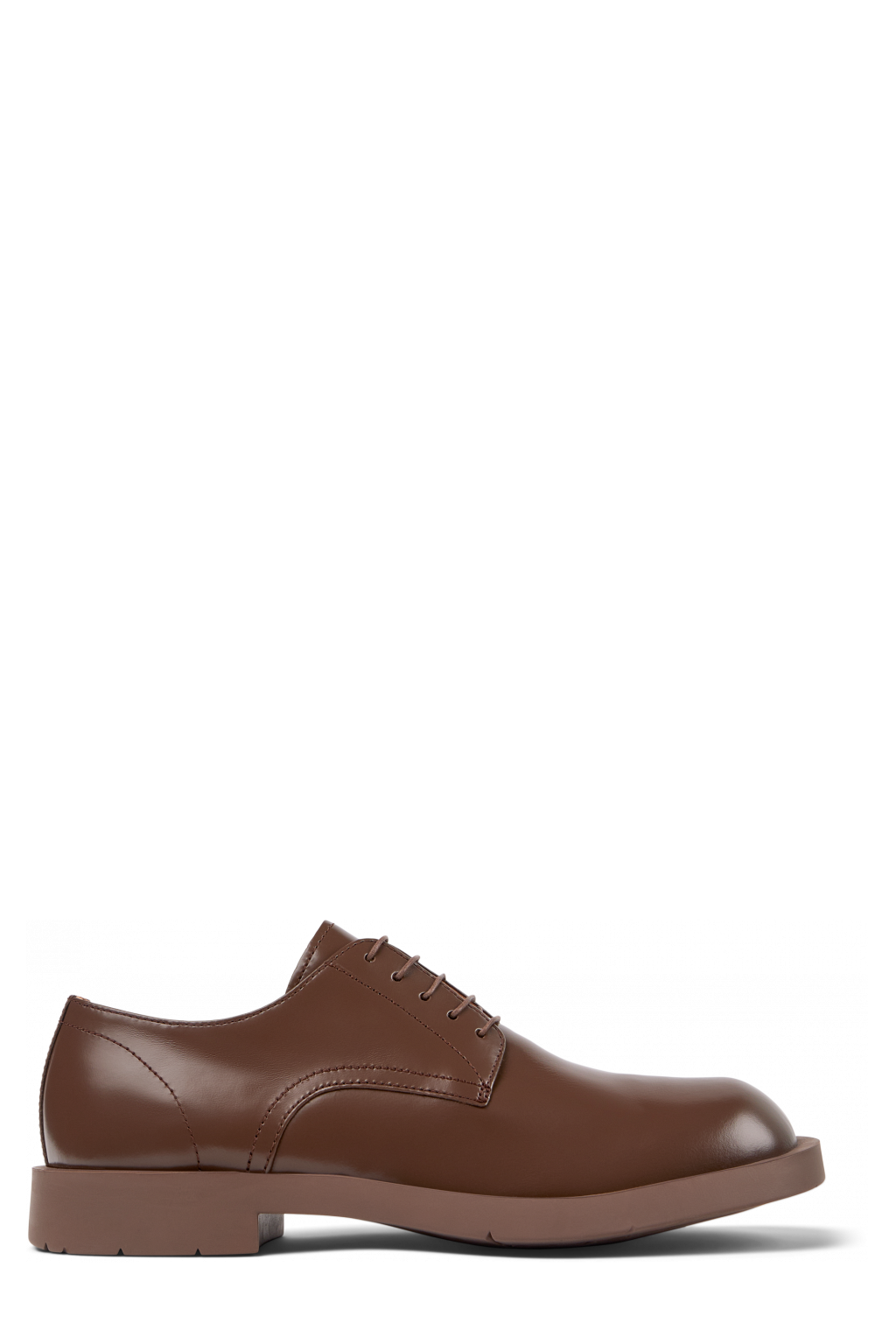 Side view of MIL 1978 Brown Leather Shoes