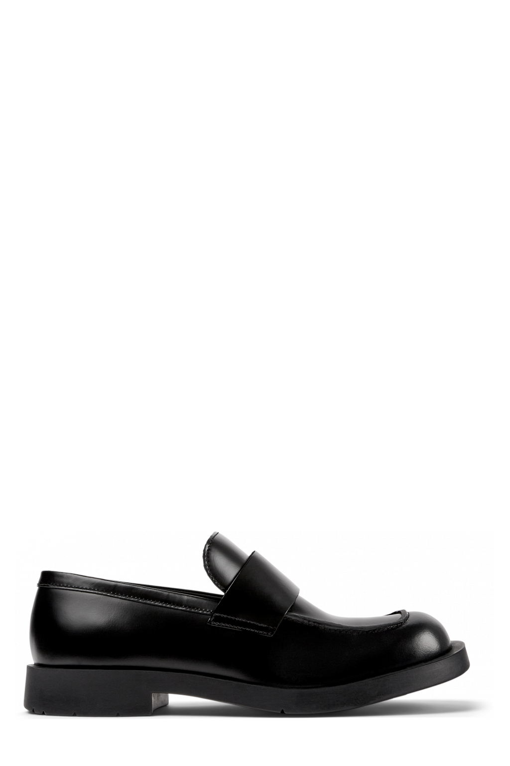 Side view of MIL 1978 Black Leather Loafers