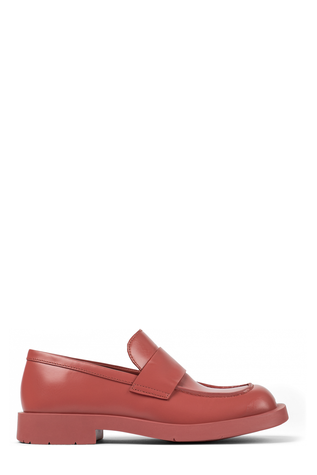 Side view of MIL 1978 Red Leather Moccasin