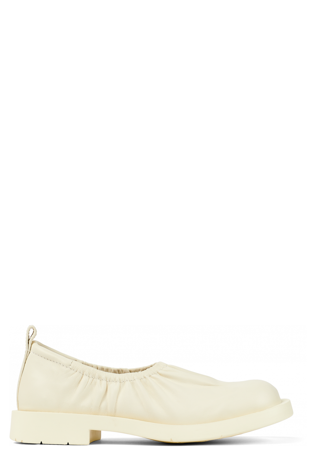 Side view of MIL 1978 White Leather Shoe