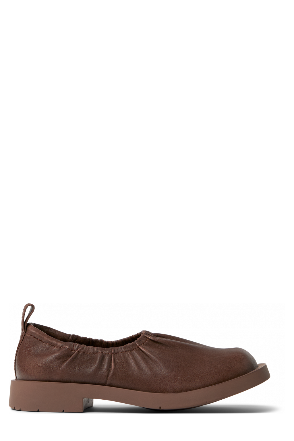 Side view of MIL 1978 Brown Leather Shoes