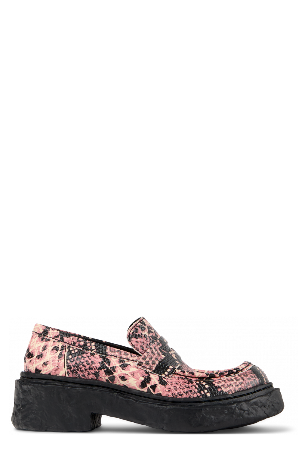 Side view of Vamonos Multicolor Leather Loafers