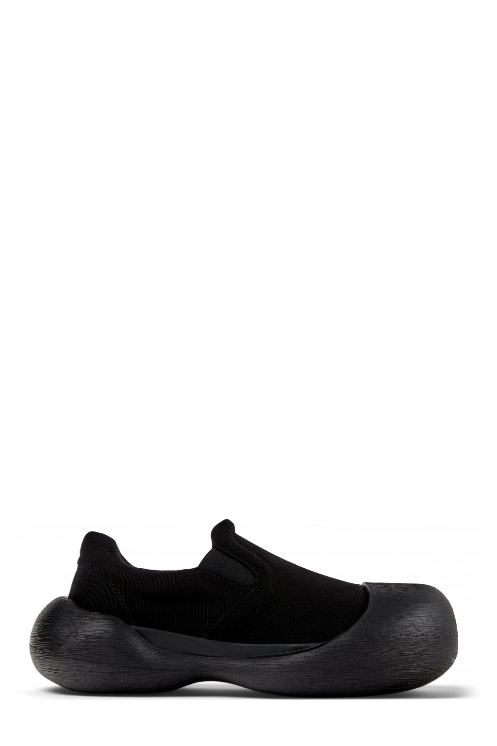 Side view of CARAMBA Black TENCEL® Lyocell Loafers