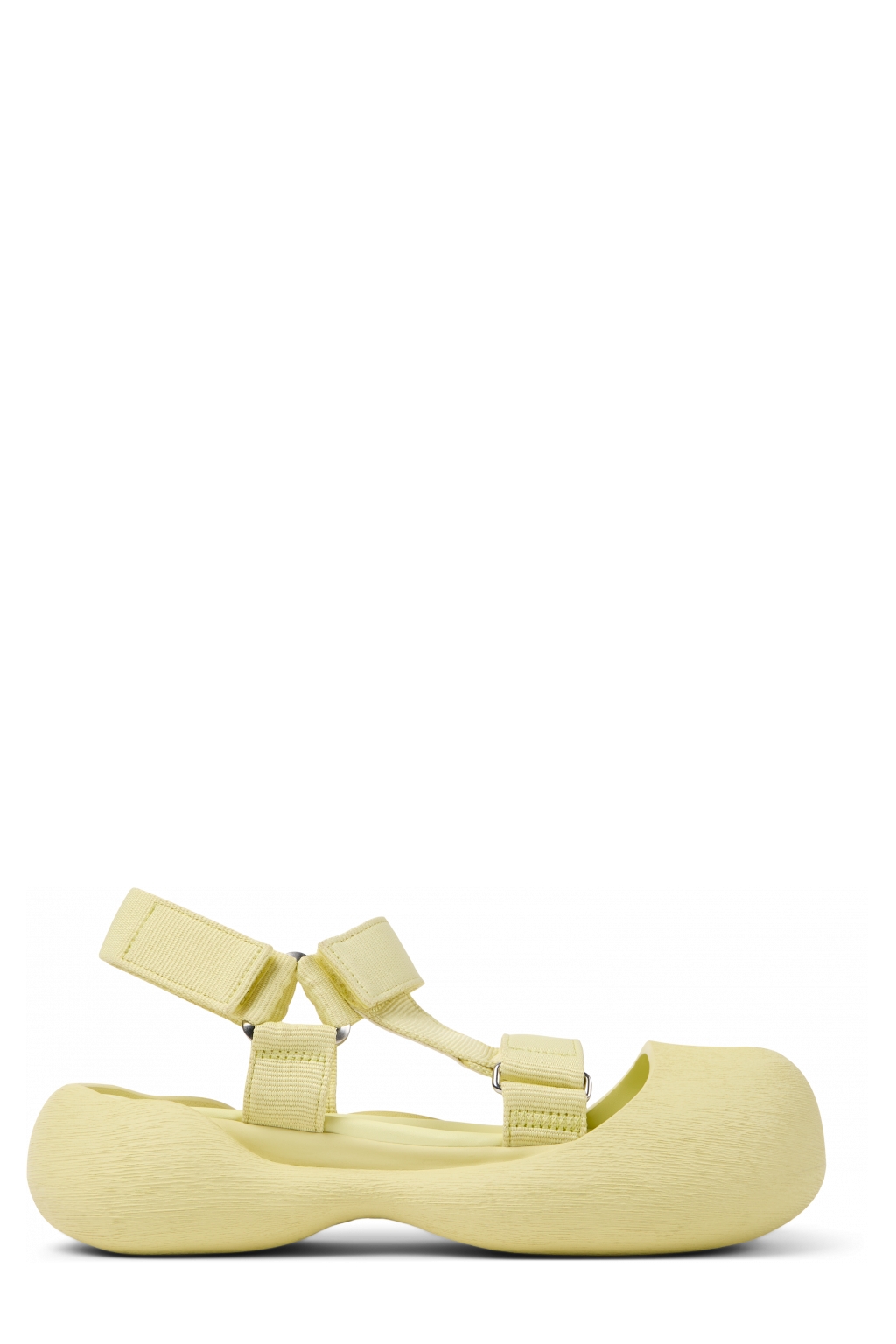 Side view of Caramba Yellow Recycled PET Sandals