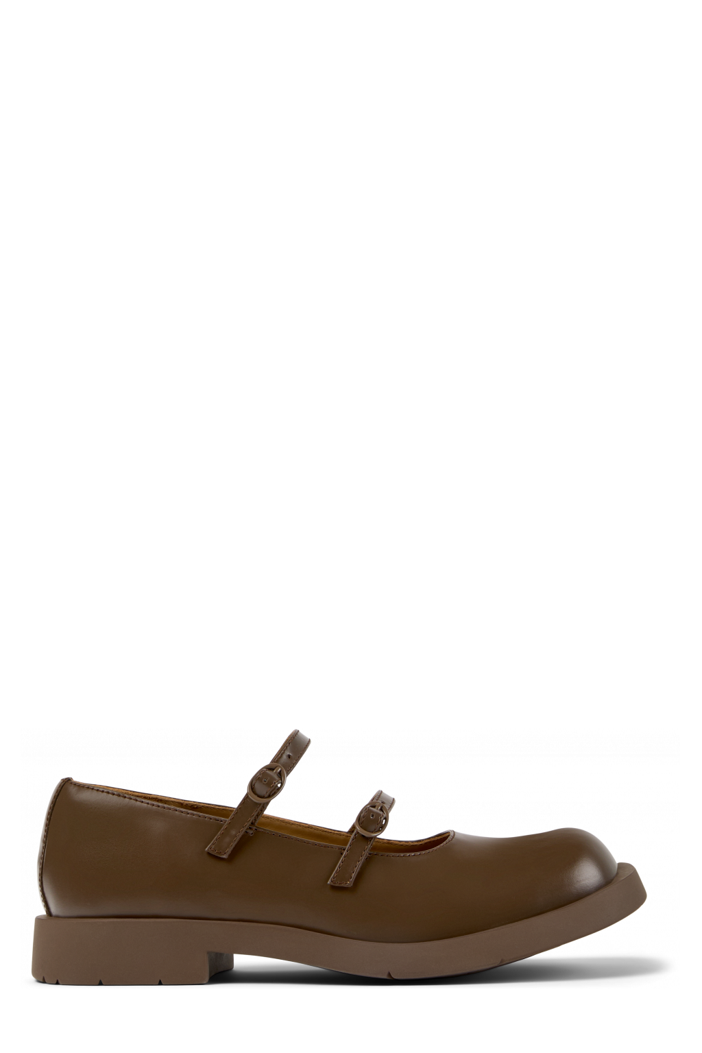 Side view of MIL 1978 Brown Leather Shoe