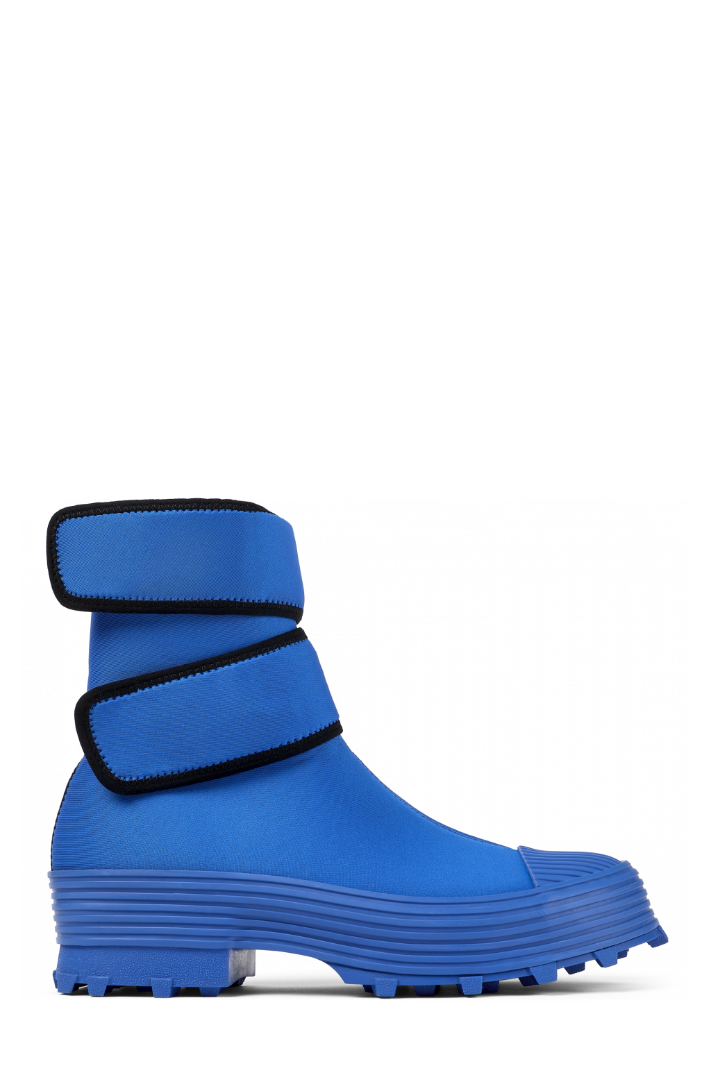Side view of Traktori Blue Textile Medium Boot