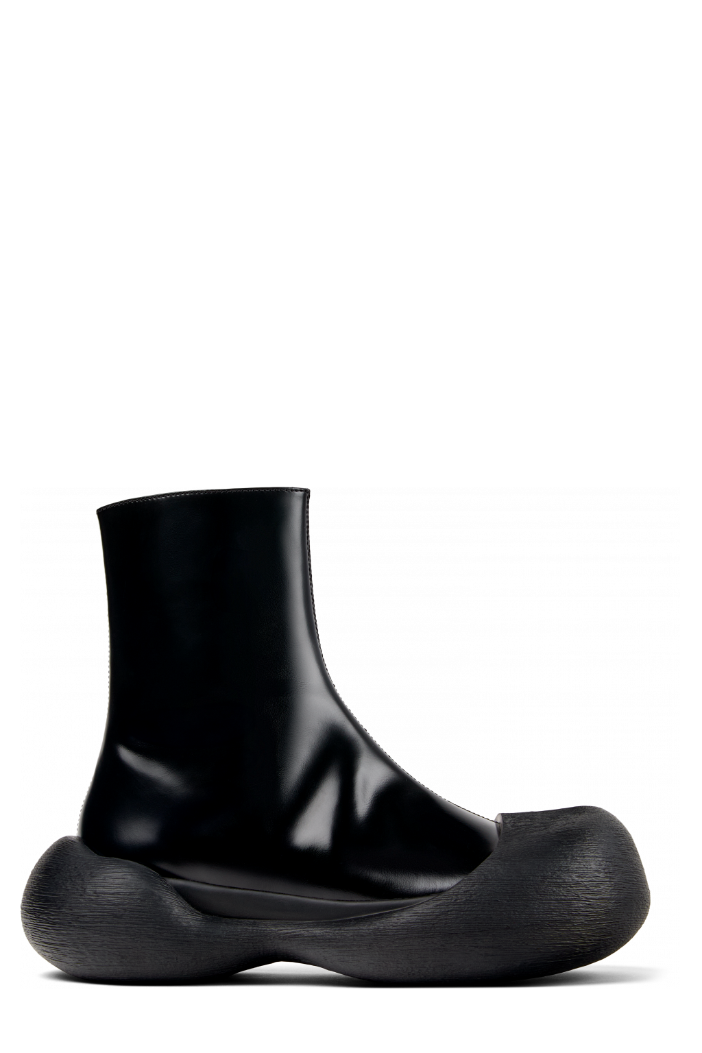 Side view of Caramba Black Leather Boots
