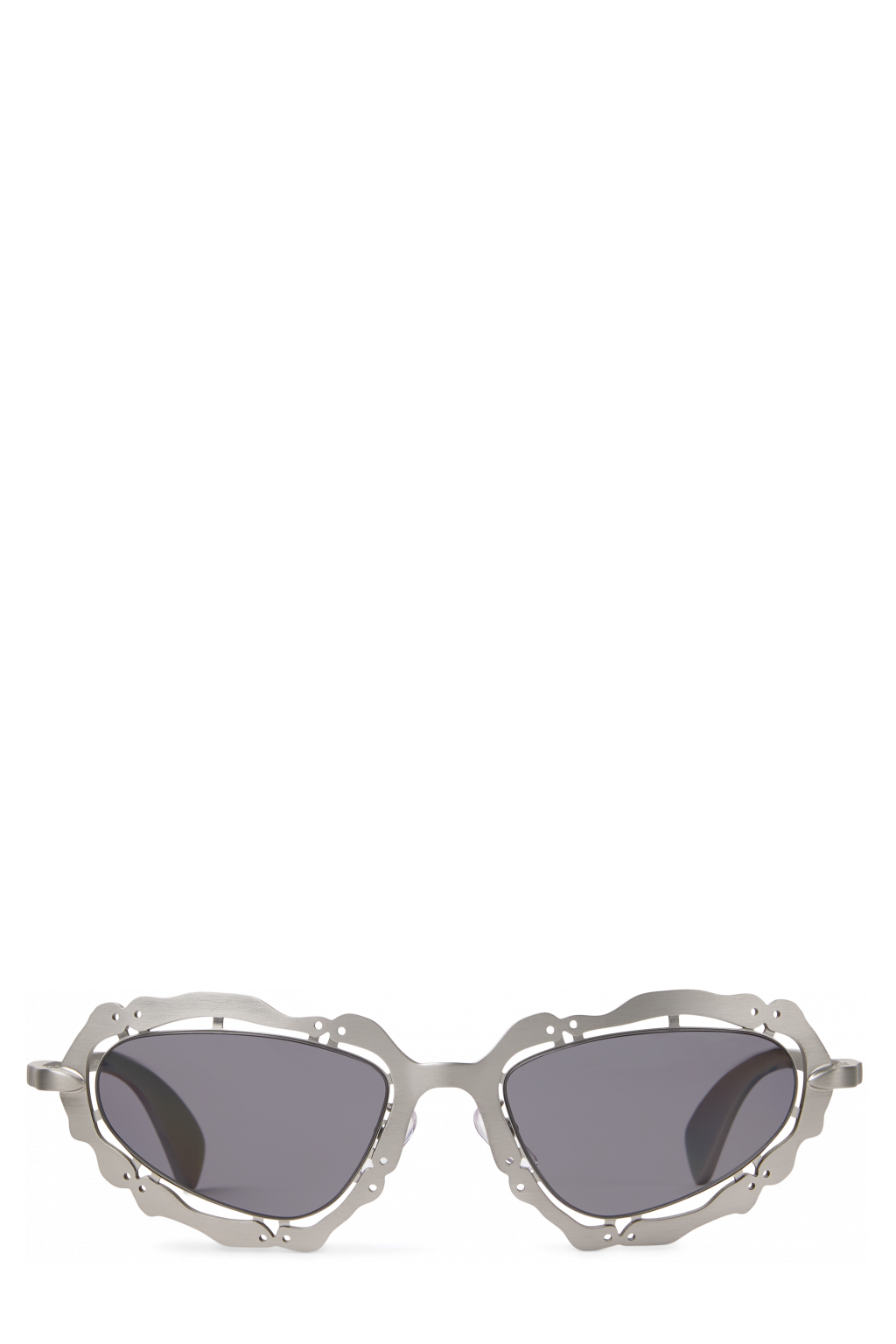 Side view of NOPEA Silver Brushed NOPEA Metal Sunglasses