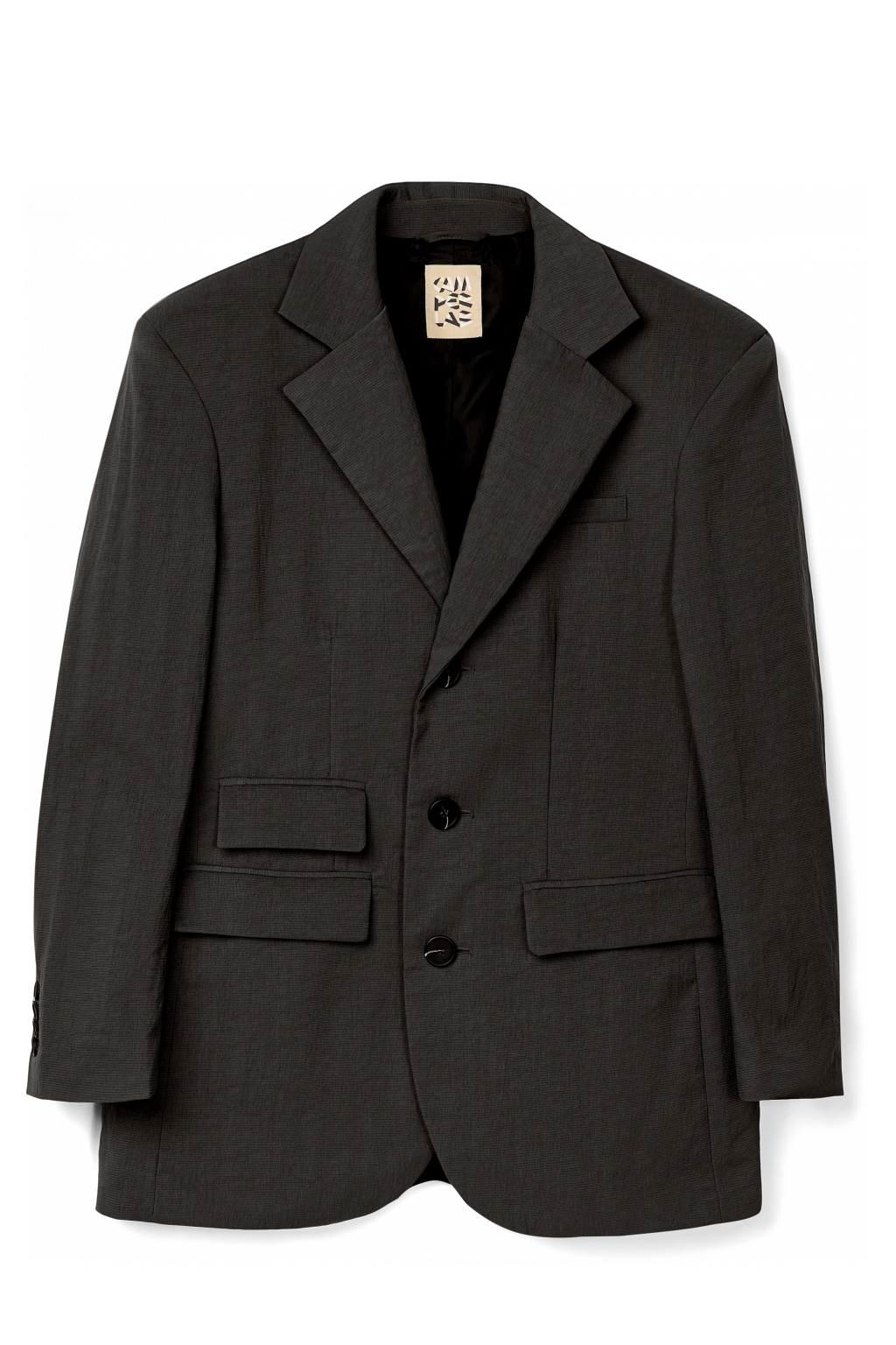  Black Technical Suit Blazer