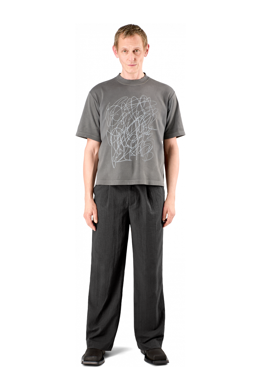  Black Technical Suit Trousers