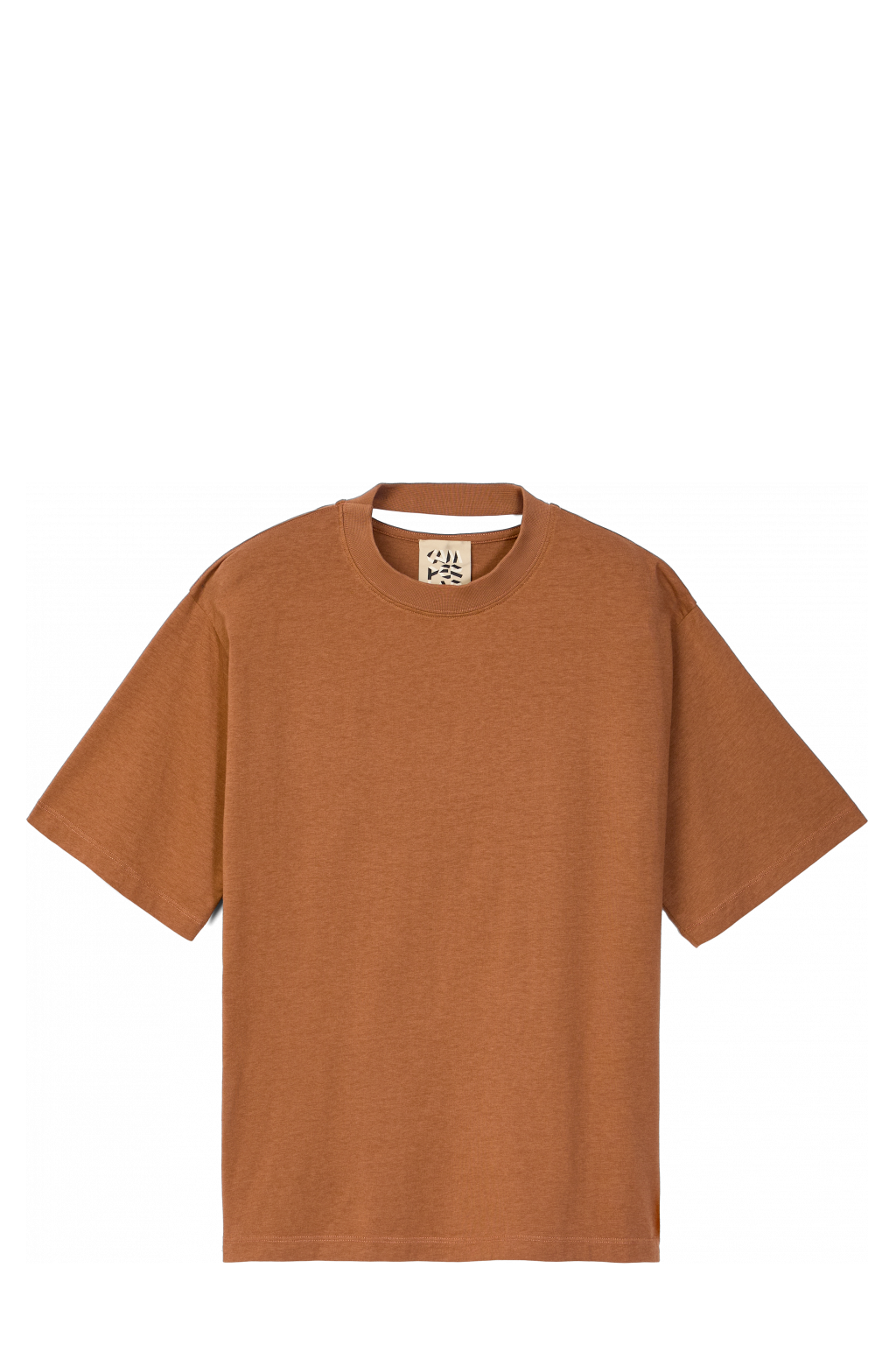 Side view of BOXY SHORT SLEEVE T-SHIRT Terracotta Boxy T-shirt